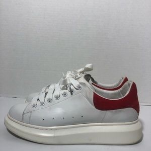 Alexander McQueen Men's Oversized Sneaker in Lust Red Size 43-44